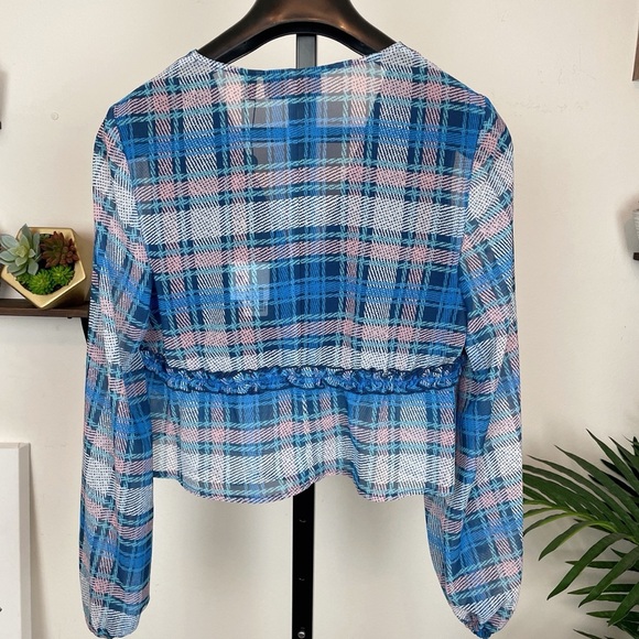 The Fifth Label Ceremony Top in Midnight Check Size Small - Picture 5 of 6